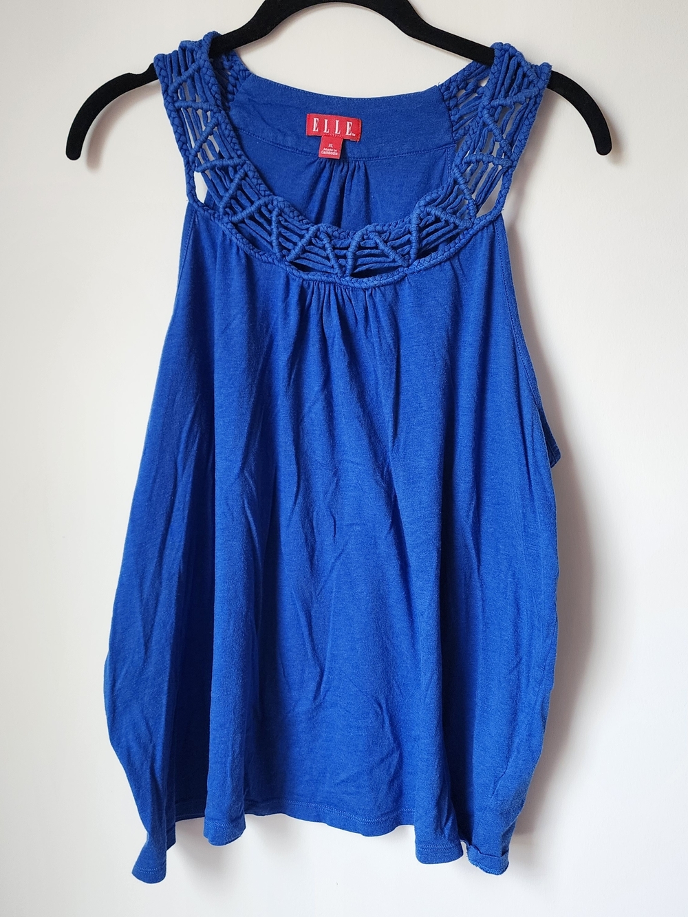 ELLE Crochet-Trim Tank Top